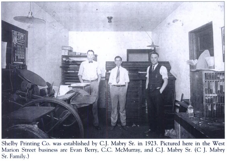 Shelby Printing Company Interior